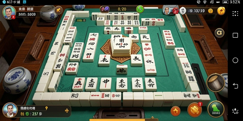 Tampilan gameplay <strong>6CF</strong> dengan aksi mencocokkan ubin Mahjong.