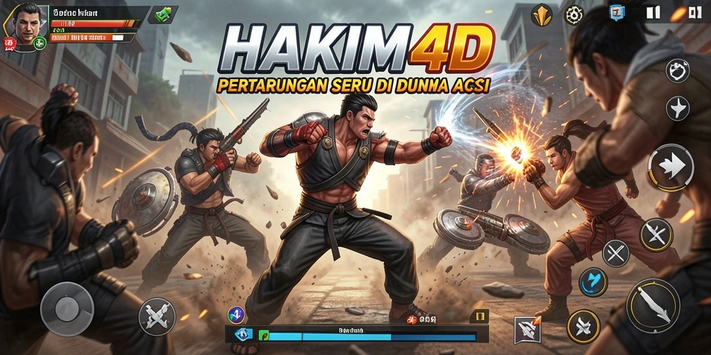Tangkapan layar gameplay HAKIM4D yang penuh aksi dan tantangan.