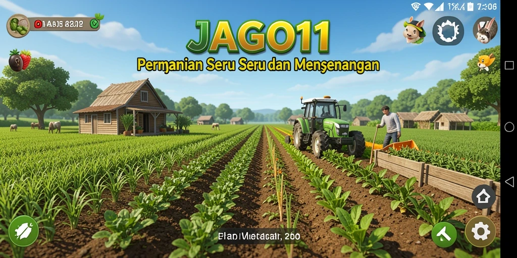 Tampilan gameplay menarik dalam permainan pertanian JAGO11.