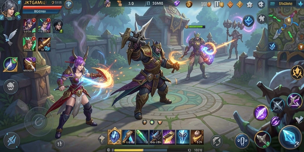 Tampilan gameplay JKTGAME dalam dunia MMORPG yang mengesankan.