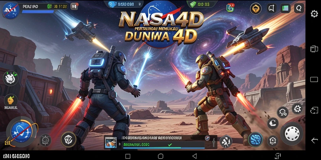 Gameplay Fighting yang seru dan grafis menakjubkan dalam NASA4D.