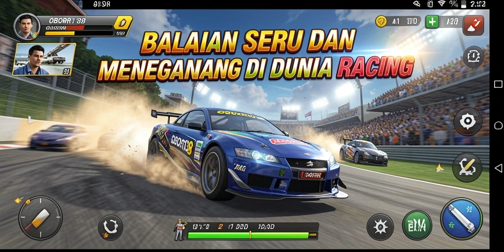 Gameplay balap seru di OBOR138 dengan grafik yang memukau.